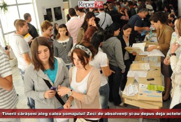 Tinerii cărășeni aleg calea șomajului! Zeci de absolvenți și-au depus deja actele!