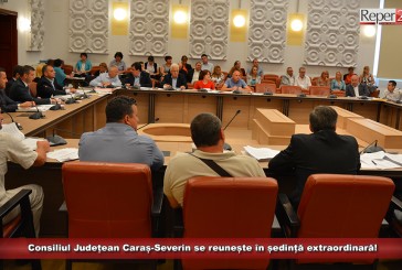 Consiliul Județean Caraș-Severin se reunește în ședință extraordinară!