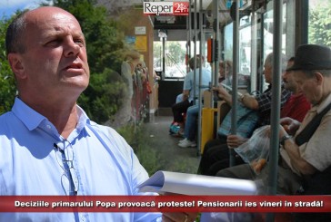 Deciziile primarului Popa provoacă proteste! Pensionarii ies vineri în stradă!