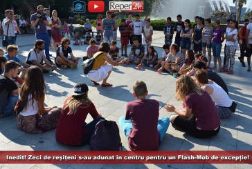 Inedit! Zeci de reșițeni s-au adunat în centru pentru un Flash-Mob de excepție!