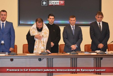 Premieră în CJ! Consilierii județeni, binecuvântați de Episcopul Lucian!