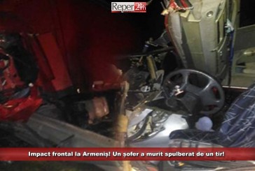 Impact fontal la Armeniș! Un șofer a murit spulberat de un tir!