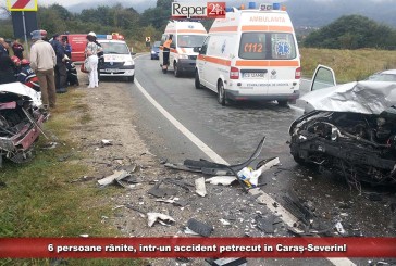 6 persoane rănite, într-un accident petrecut în Caraș-Severin! ISU a activat planul roșu de intervenție!
