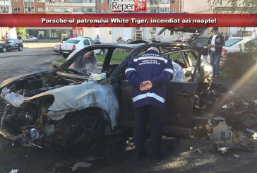 UPDATE: Porsche-ul patronului White Tiger, incendiat azi noapte!