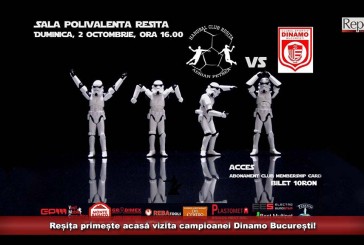 Reșița primește acasă vizita campioanei Dinamo București!