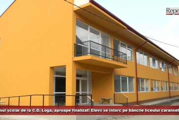 Campusul școlar de la C.D. Loga, aproape finalizat! Elevii se întorc pe băncile liceului caransebeșean!