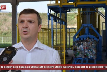 Centrul de deșeuri de la Lupac, pe ultima sută de metri! Stadiul lucrărilor, inspectat de președintele Hurduzeu!