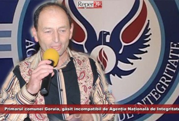 Primarul comunei Goruia, găsit incompatibil de Agenția Națională de Integritate