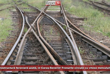 Infrastructură feroviară uzată, în Caraș-Severin! Trenurile circulă cu viteza melcului din cauza restricțiilor de circulație!