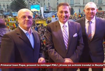 Primarul Ioan Popa, prezent la mitingul PNL! „Vreau să schimb trendul în Reșița”!