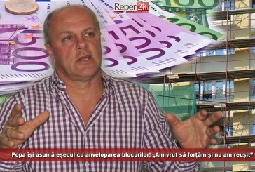 Popa își asumă eșecul cu anveloparea blocurilor! „Am vrut să forțăm și nu am reușit”