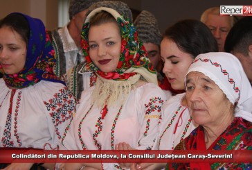 Colindători din Republica Moldova, la Consiliul Județean Caraș-Severin!