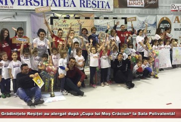 Grădinițele Reșiței au alergat după „Cupa lui Moș Crăciun“ la Sala Polivalentă!