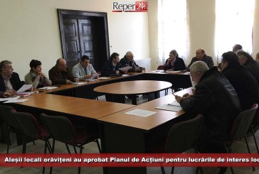 Aleșii locali orăvițeni au aprobat Planul de Acțiuni pentru lucrările de interes local