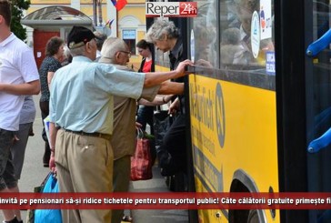 Popa îi invită pe pensionari să-și ridice tichetele pentru transportul public! Câte călătorii gratuite primește fiecare?