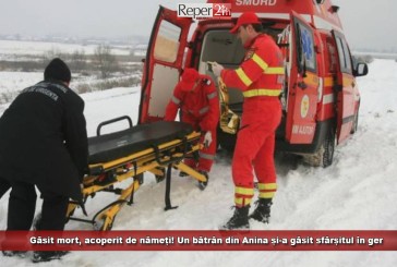 Găsit mort, acoperit de nămeți! Un bătrân din Anina și-a găsit sfârșitul în ger