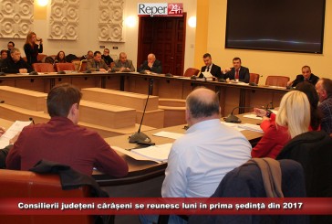 Consilierii județeni cărășeni se reunesc luni în prima ședință din 2017