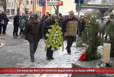 Coroane de flori, în memoria deportaților în fosta URSS! Doar 20 de supraviețuitori mai trăiesc în Reșița!