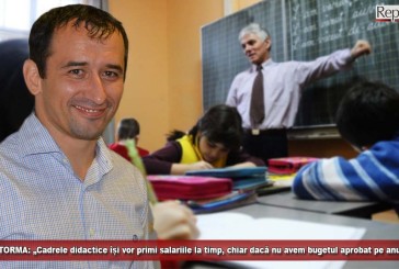 ADRIAN TORMA: „Cadrele didactice își vor primi salariile la timp, chiar dacă nu avem bugetul aprobat pe anul acesta”