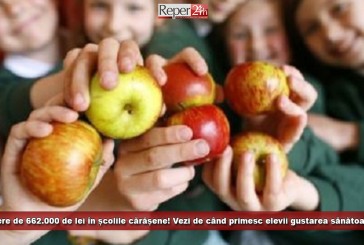 Mere de 662.000 de lei în școlile cărășene! Vezi de când primesc elevii gustare sănătoasă de la CJ