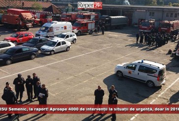 ISU Semenic, la raport! Aproape 4000 de intervenții la situații de urgență, doar în 2016