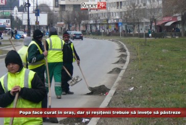 Popa face curat în oraș, dar și reșițenii trebuie să învețe să păstreze
