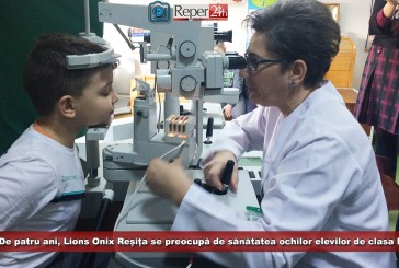 De patru ani, Lions Onix Reșița se preocupă de sănătatea ochilor elevilor de clasa I!