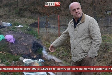 Popa ia măsuri: amenzi între 500 și 2.500 de lei pentru cei care nu mențin curățenia în Reșița!