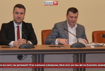 Dacă nu ceri, nu primești! Trei comune cărășene au rămas fără nici un leu de la Consiliu Județean!