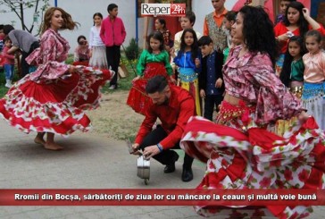 Rromii din Bocșa, sărbătoriți de ziua lor cu mâncare la ceaun și multă voie bună