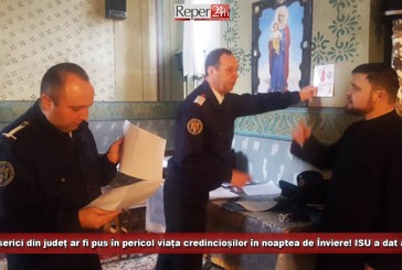Trei biserici din județ ar fi pus în pericol viața credincioșilor în noaptea de Înviere! ISU a dat amenzi