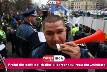 Praful din ochii poliţiştilor şi cartonaşul roşu dat „ministrei”