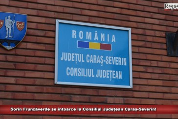 Sorin Frunzăverde se întoarce la Consiliul Județean Caraș-Severin!