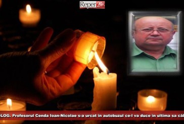 NECROLOG. Profesorul Cenda Ioan-Nicolae s-a urcat în autobuzul ce-l va duce în ultima sa călătorie