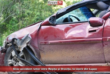 Grav accident rutier între Reșița și Oravița, la ieșire din Lupac
