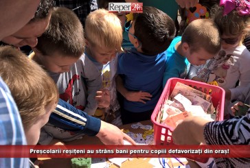 Preșcolarii reșițeni au strâns bani pentru copiii defavorizați din oraș!