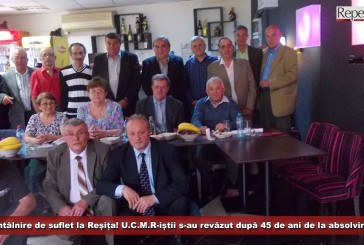 Întâlnire de suflet la Reșița! U.C.M.R-iștii s-au revăzut după 45 de ani de la absolvire!