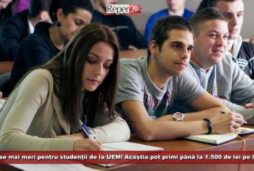 Burse mai mari pentru studenții de la UEM Reșița! Aceștia pot primi până la 1.500 de lei pe lună!
