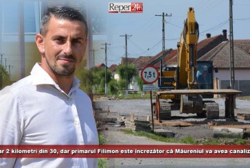 Doar 2 kilometri din 30, dar primarul Filimon este încrezător că Măureniul va avea cât de curând canalizare
