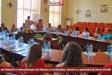 Secțiile de Pediatrie și Neonatologie din Reșița și Caransebeș, dotate cu aparatură de peste 25.000 de euro