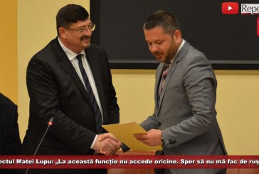 Matei Lupu: „La această funcție nu accede oricine. Sper să nu mă fac de rușine”! Vezi care sunt prioritățile noului prefect de Caraș-Severin!