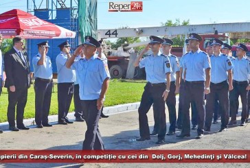 Pompierii din Caraș-Severin, în competiție cu cei din  Dolj, Gorj, Mehedinţi şi Vâlcea! În cadrul Concursurilor Serviciilor Profesioniste pentru Situaţii de Urgenţă