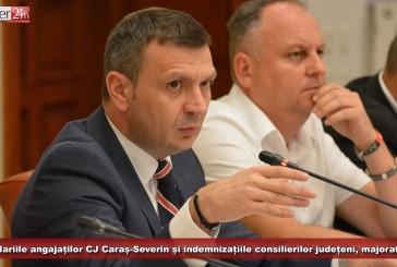 Salariile angajaților CJ Caraș-Severin și indemnizațiile consilierilor județeni, majorate!