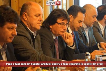 Popa a luat bani din bugetul Aradului pentru a face reparații în școlile din oraș! Toate unitățile vor fi puse la punct la început de an școlar