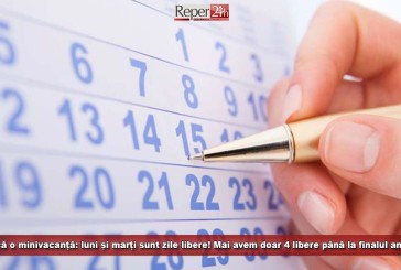 Încă o minivacanță: luni și marți sunt zile libere! Mai avem doar 4 libere până la finalul anului