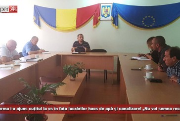 Lui Torma i-a ajuns cuțitul la os în fața lucrărilor haos de apă și canalizare! „Nu voi semna recepția finală”