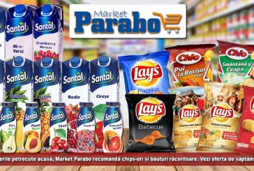 (P) Pentru serile petrecute acasă, Market Parabo recomandă chips-uri și băuturi răcoritoare. Vezi oferta de săptămâna asta!