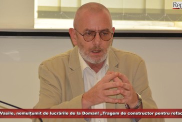 City managerul Paul Vasile, nemulțumit de lucrările de la Doman! „Tragem toată ziua de constructor pentru refaceri”!