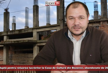 Stoicu luptă pentru reluarea lucrărilor la Casa de Cultură din Bozovici, abandonate de 20 de ani! Investiția se ridică la 6 milioane de lei!