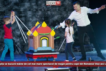Reșița se bucură mâine de cel mai mare spectacol de magie pentru copii din România! Vezi aici unde